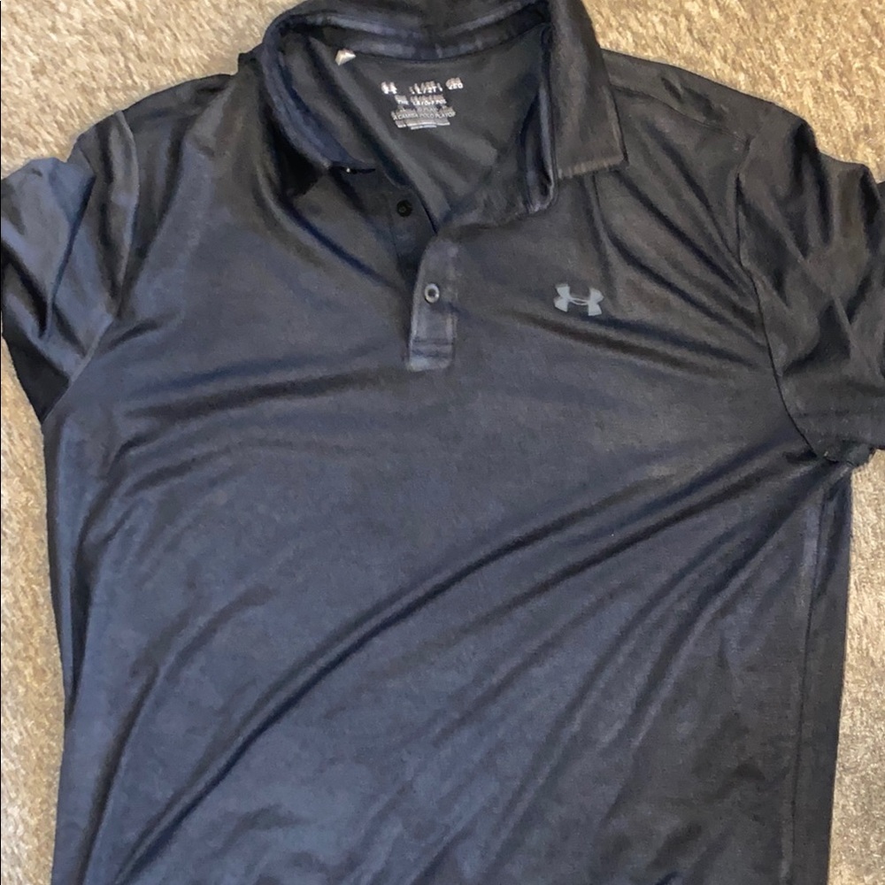 Under Armour Men's Black Polo Shirt